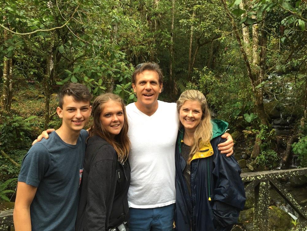 Enjoying a respite from the heat for a few brief hours in the cool mountains of Panama.